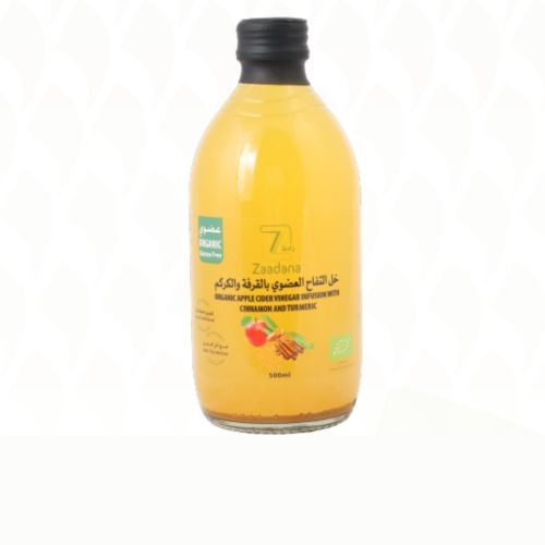 خل التفاح العضوي بالقرفة و الكركم زادنا 500مل