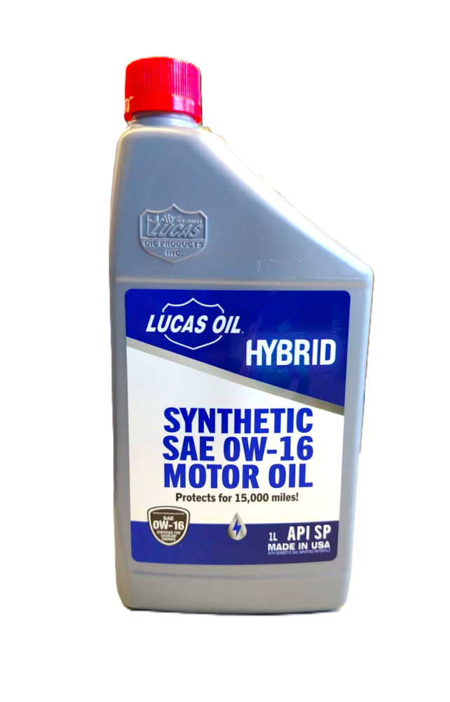 زيت لوكاس Hybrid 0W-16 تخليقي بالكامل - حماية 15,000 ميل -عبوة 1 لتر