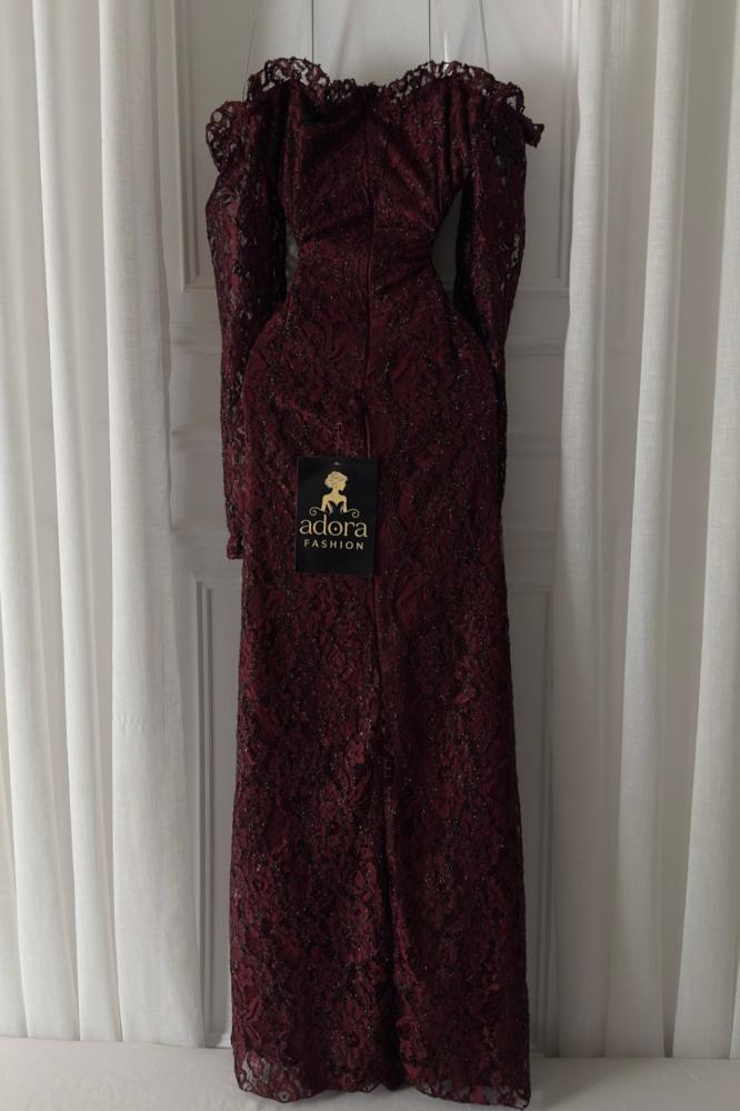 Evening dress burgundy