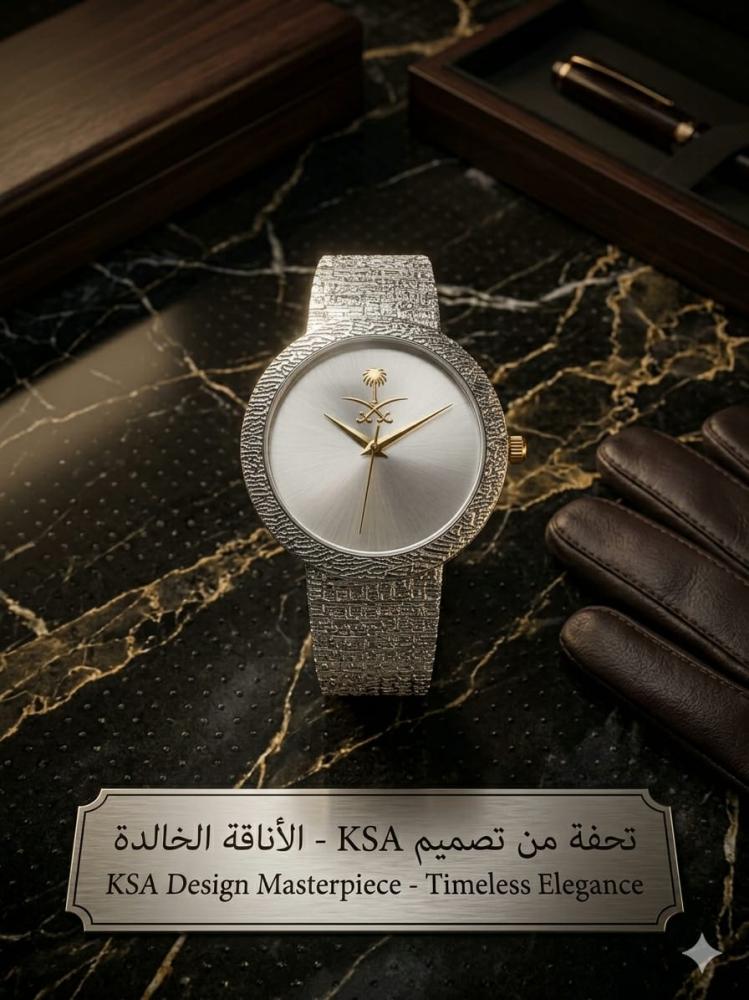 ساعة رجالي استيل فضي ميناء فضي  ضمان سنتين