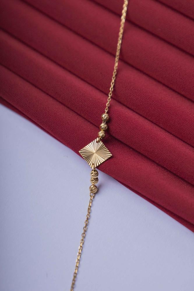 A delicate falling bracelet, 18-karat gold, weight 1.21 grams