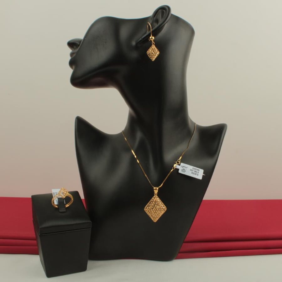 نصف طقم ذهب   عيار 21