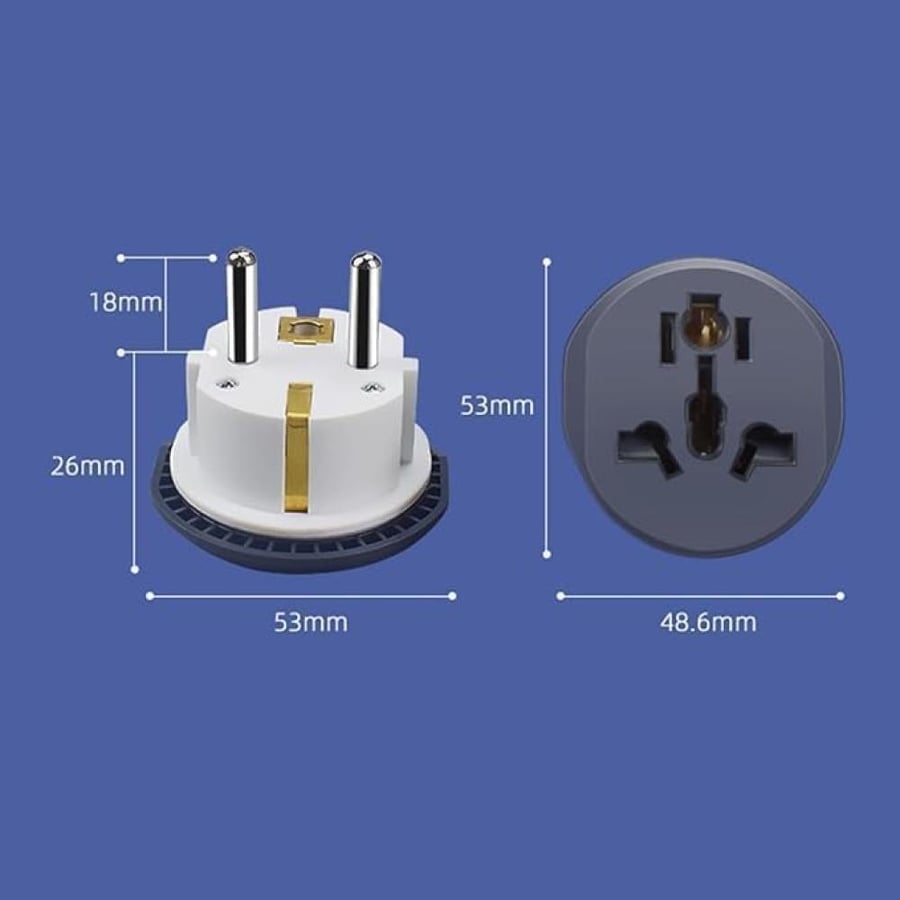 Power Plug Adapter Universal Travel Power Converter International Travel 20/40A 250V