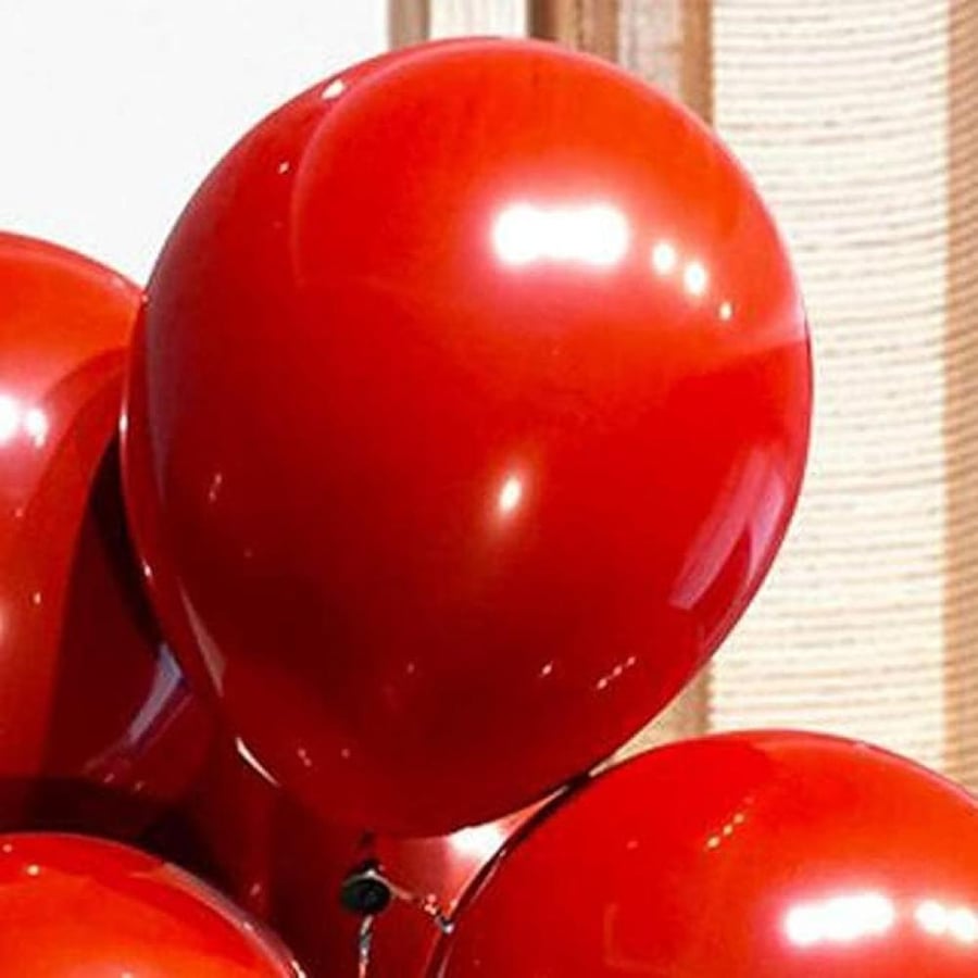 Generic Red Balloons - Biodegradable Latex for Birthday Parties & General Celebrations - Unisex-Adults & Children
