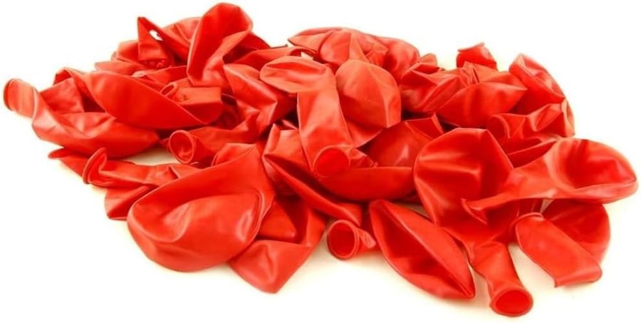 Generic Red Balloons - Biodegradable Latex for Birthday Parties & General Celebrations - Unisex-Adults & Children