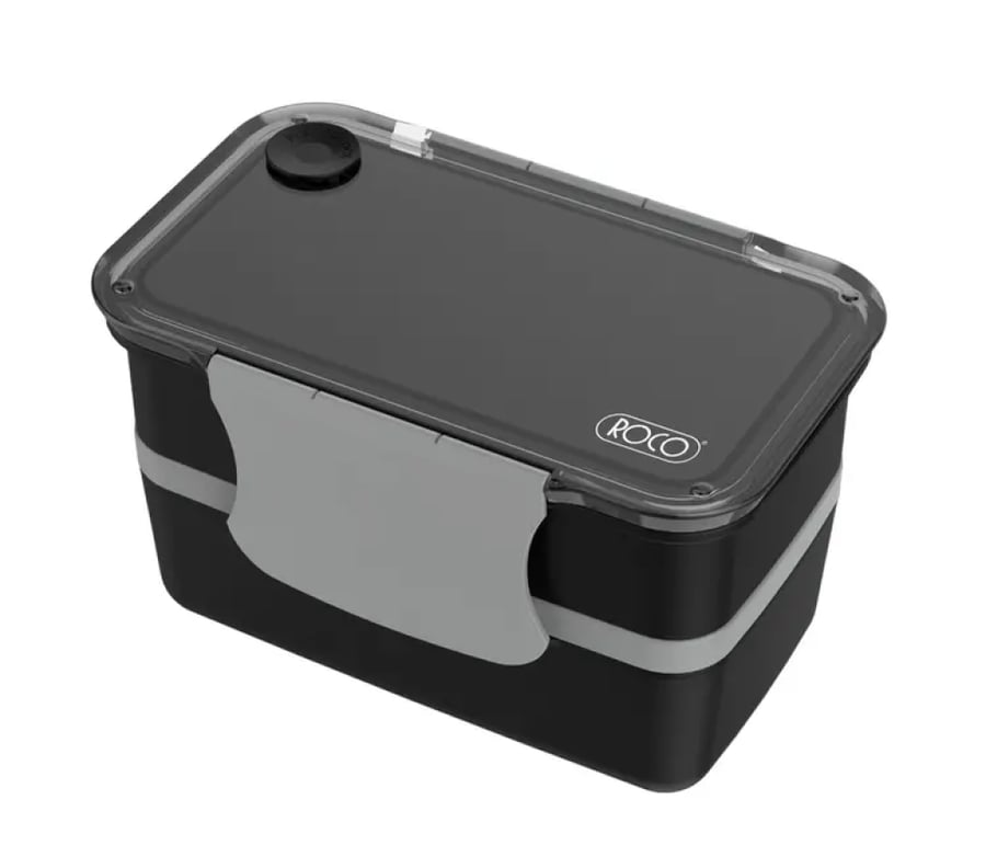 حافظة طعام طبقتين من روكو RQ-1B6234BLK - أسود