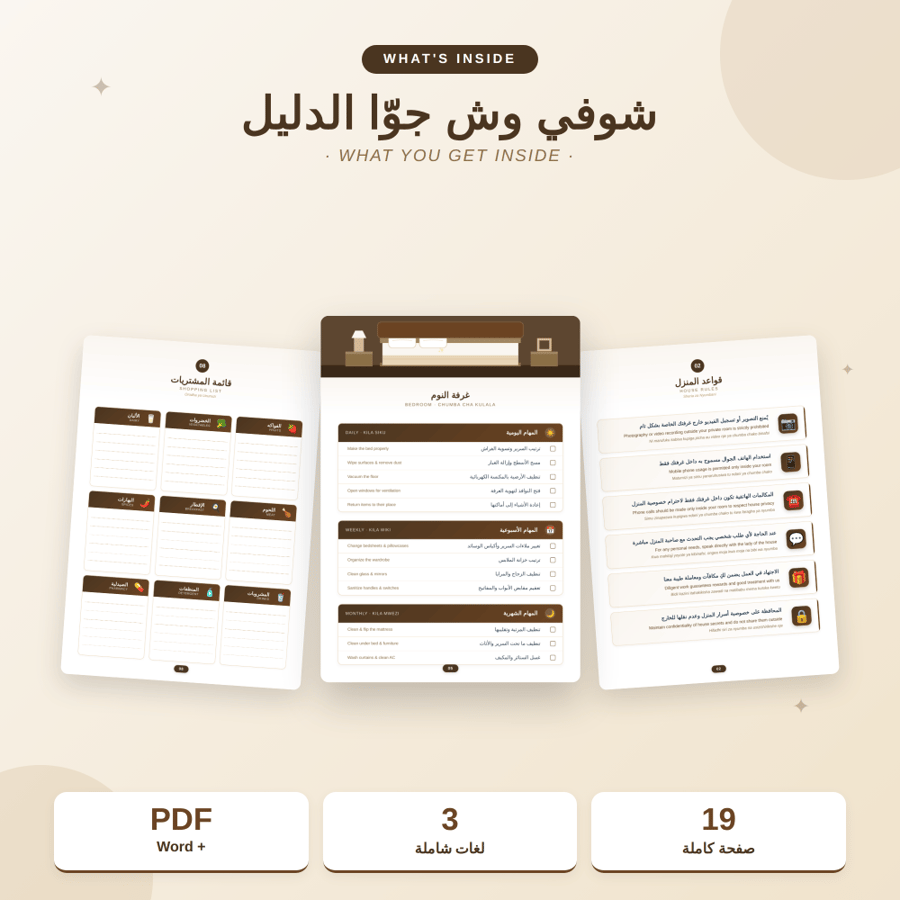 دليل العاملة المنزلية - السواحلية