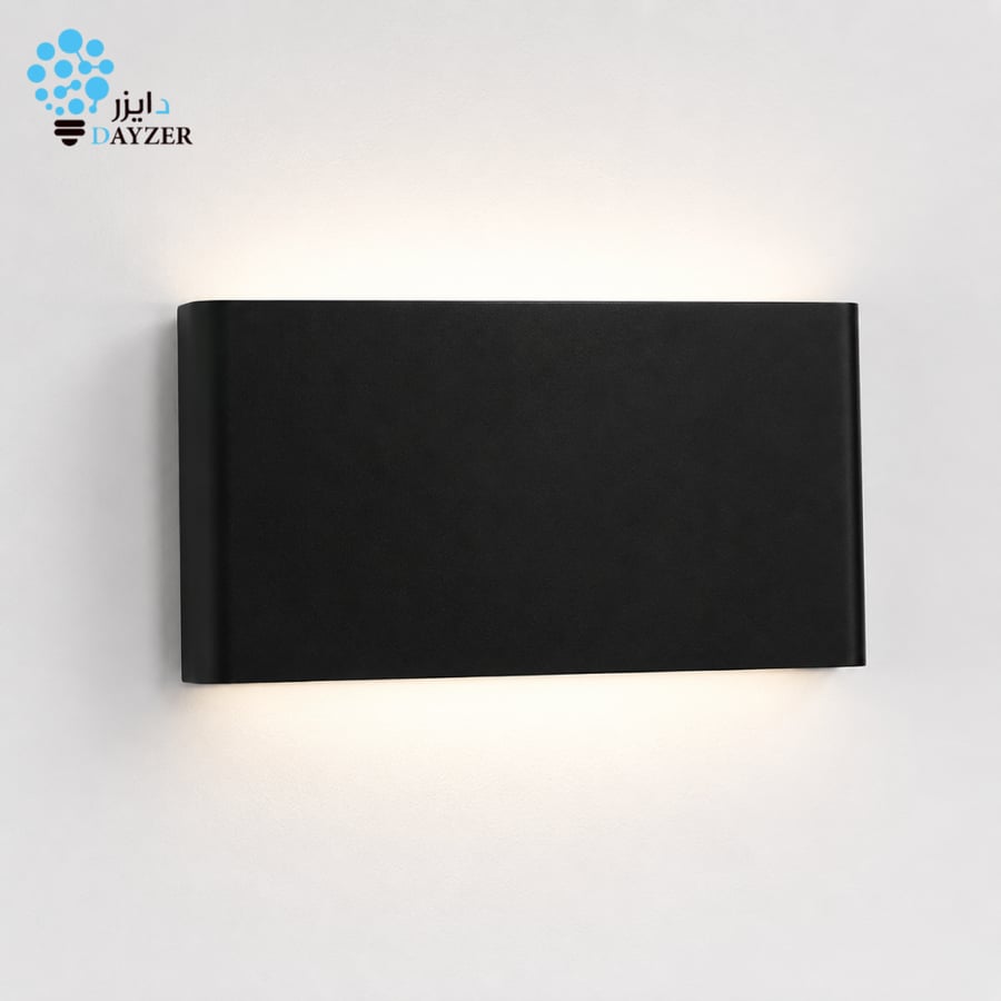 مصباح جداري LED خارجي مستطيل 10 واط مقاوم للماء IP65 3000K