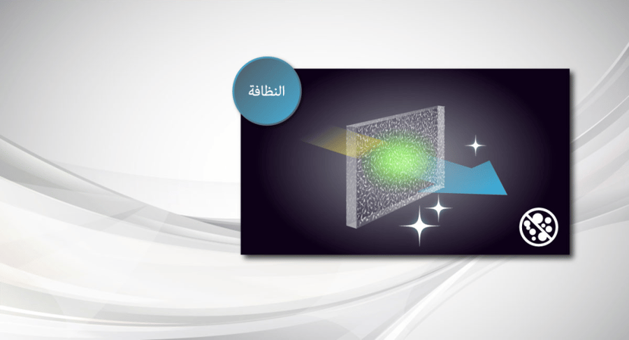 فلتر مضاد للبكتيريا يشتمل النحاس في تركيبه للتخلص من الرائحة الكريهة