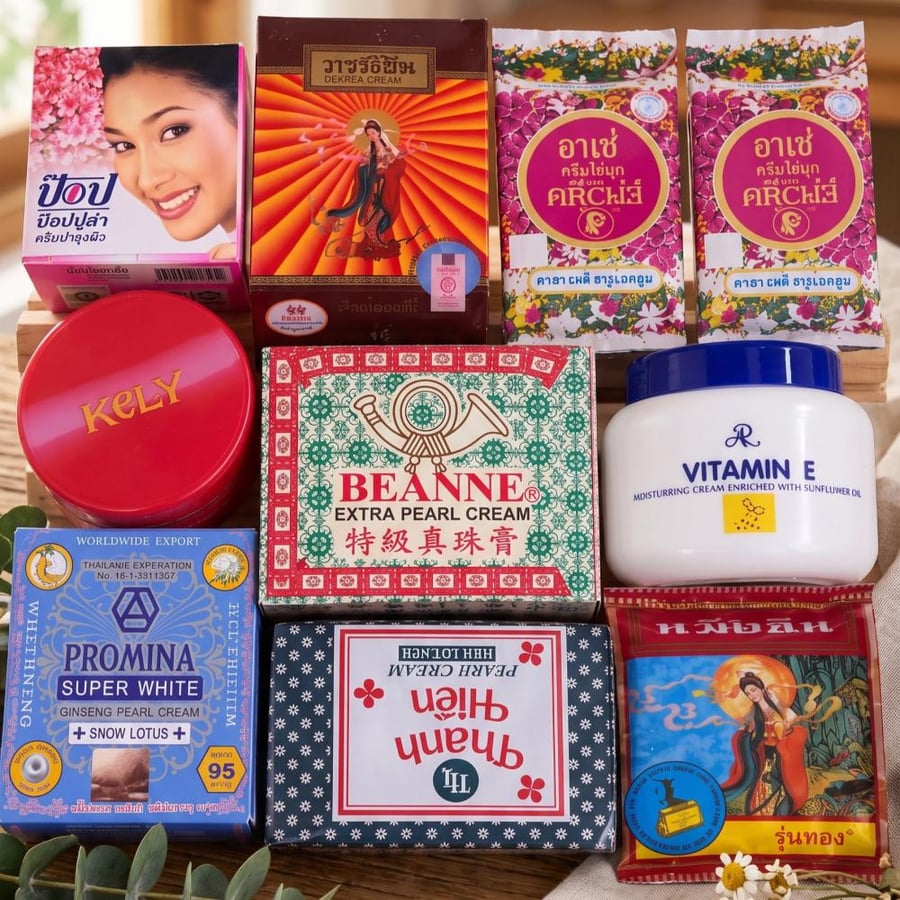 كريمات اللؤلؤ الآسيوية الأصلية