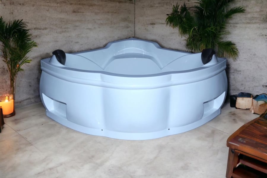 بانيو زاوية مطور  140X140 ابيض