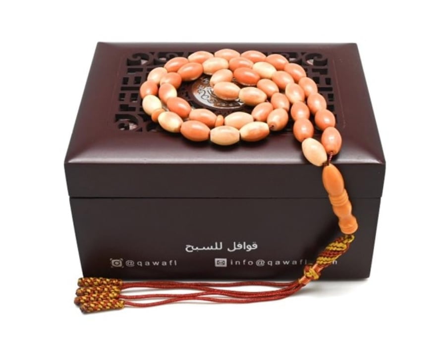 قوافل سبحة تراب الكهرمان بولندي بريحة AS0274