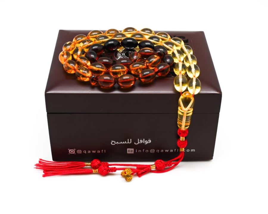 قوافل سبحة من كهرمان بلطيقي طبيعي Namb0226