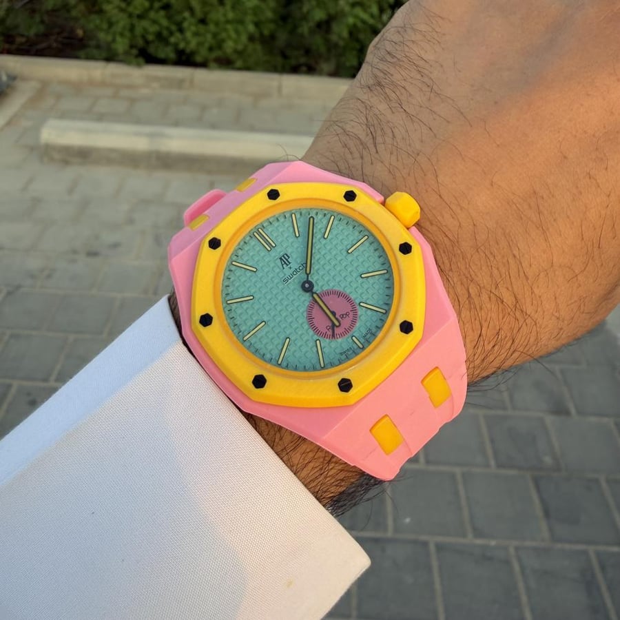 ساعة audemars and swatch royal Pop