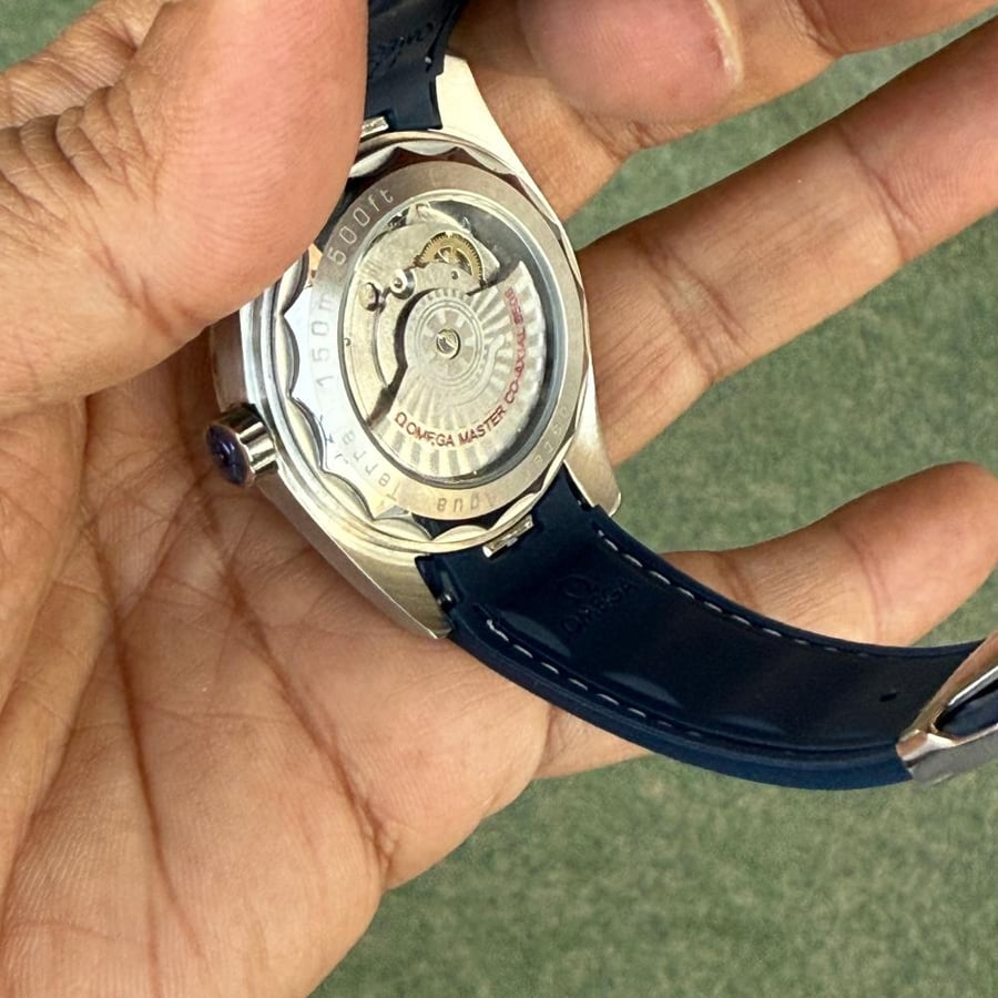 omega seamaster aqua blue