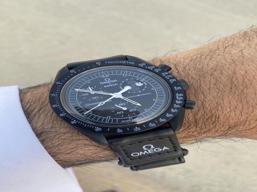 Omega swatch moon black