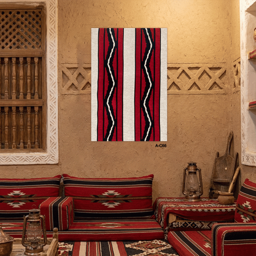 لوحة سجاد حائط جدارية - قماشية بتصميم عصري جريء