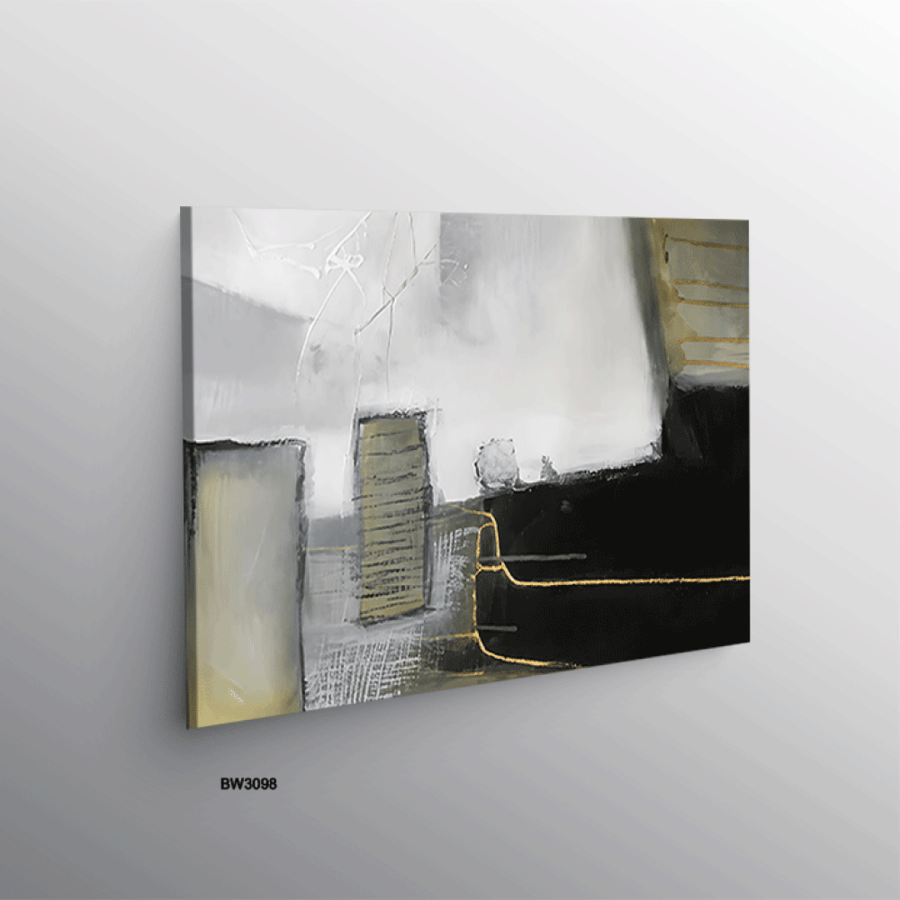 لوحة جدارية مودرن تجريدية - تناغم الأزرق الكحلي والتدرجات الترابية