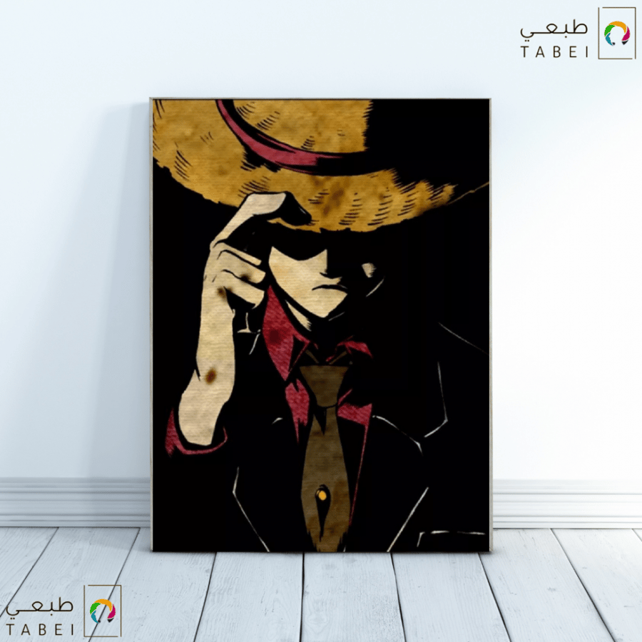 لوحة حائط لوفي انمي ون بيس قياس 60x40 cm