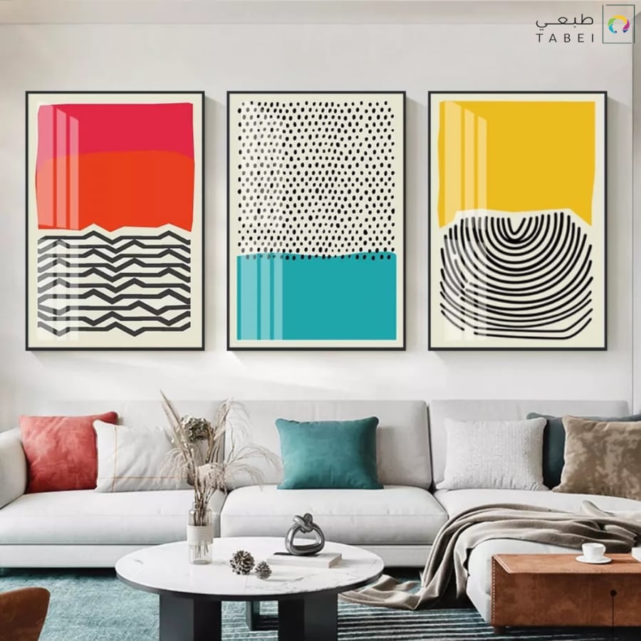 3 لوحات قياس 70x50 cm