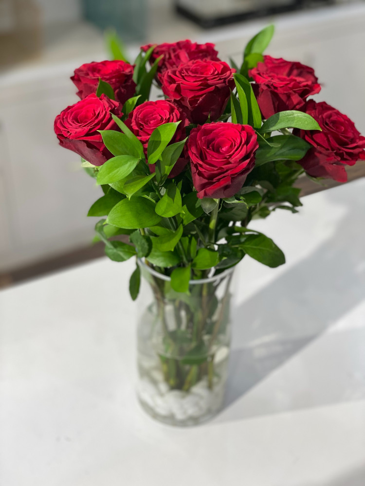 فازة ورد شفاف 2