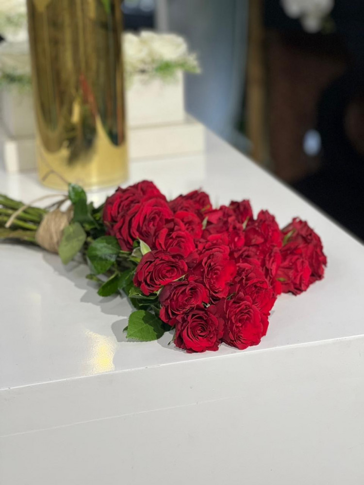 باقة ورد شكل قلب