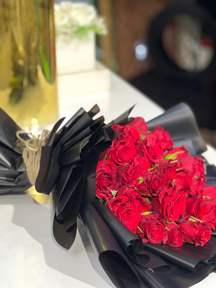 باقة ورد احمر