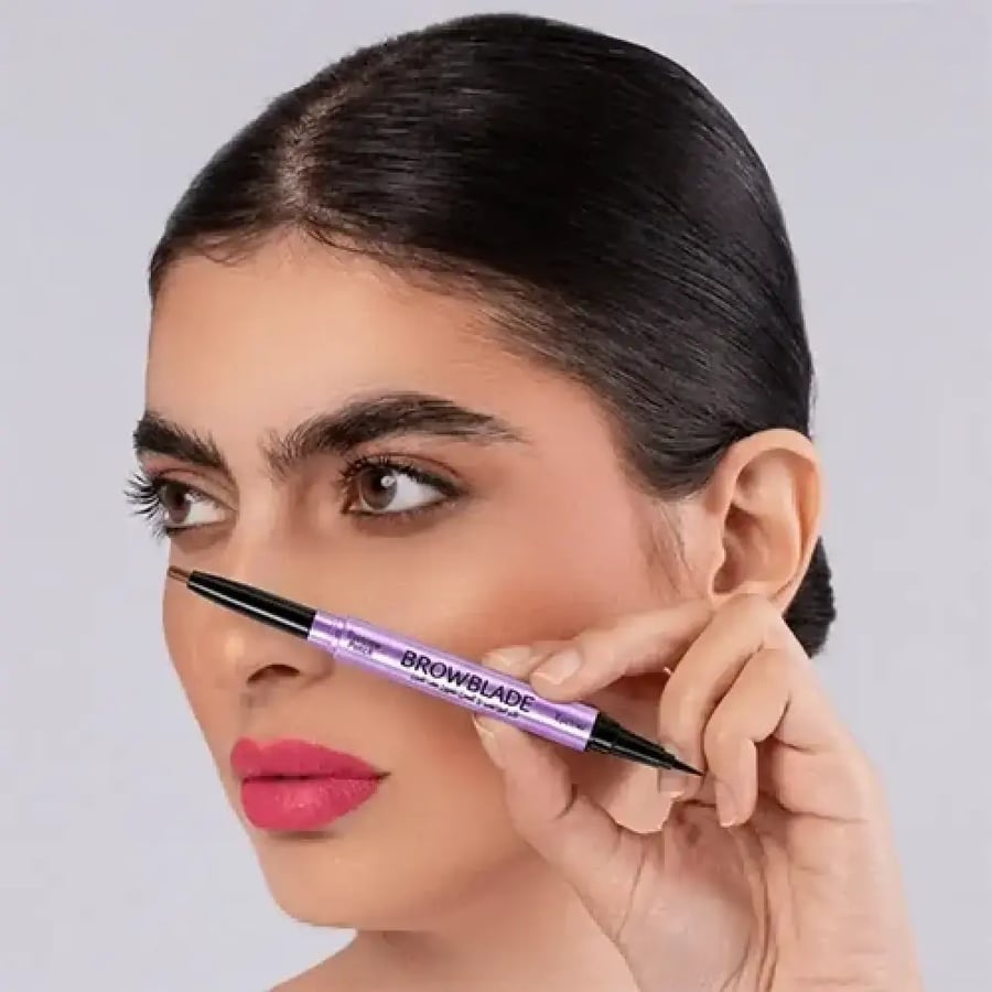 قلم حواجب وآيلاينر براو بليد من ريال بيوتي - 2 في 1