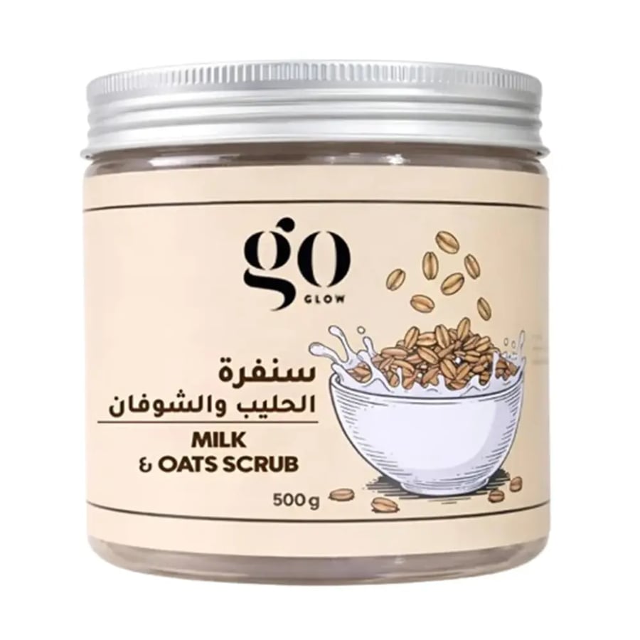 جو جلو صنفرة الوجه والجسم الحليب والشوفان -500 غرام