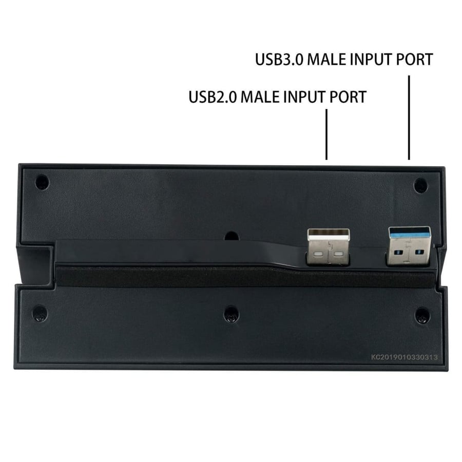 Mcbazel DOBE External 2 to 5 Port High Speed USB HUB 3.0 Extend Adapter with LED Indicators for PS4 Console [NOT for PS4 Slim Pro]