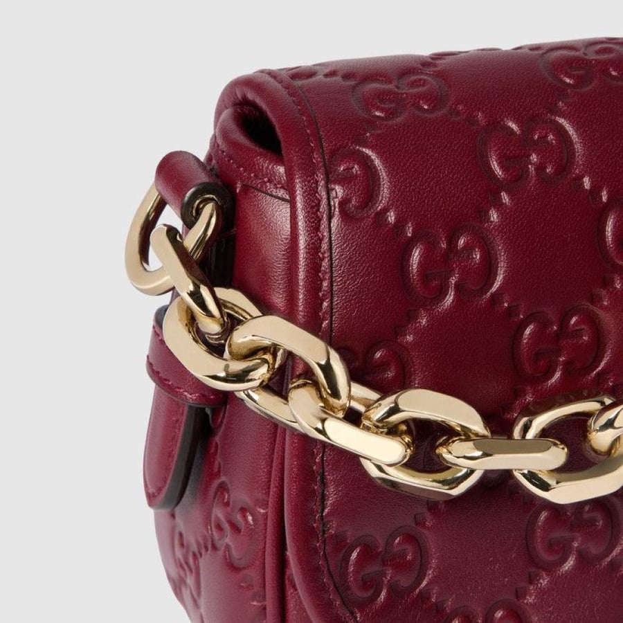 حقيبه قوتشي Gucci GG Emblem Small Shoulder Bag