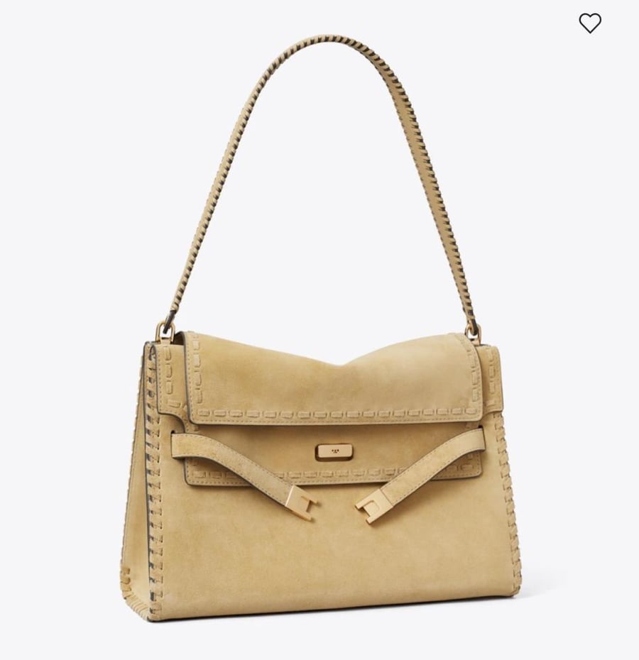 حقيبه توري بورش LARGE LEE RADZIWILL SUEDE SHOULDER BAG