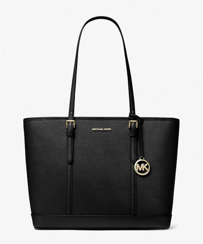 حقيبه مايكل كورس اسود وذهبي Jet Set Tote Bag