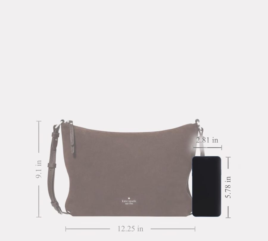 حقيبه كيت سبيد مخمل Lenox Large Crossbody Bag
