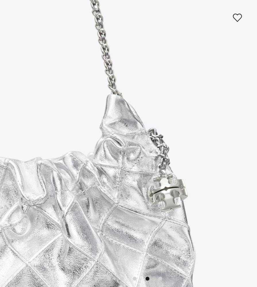 حقيبه توري بورش MINI FLEMING METALLIC HOBO BAG