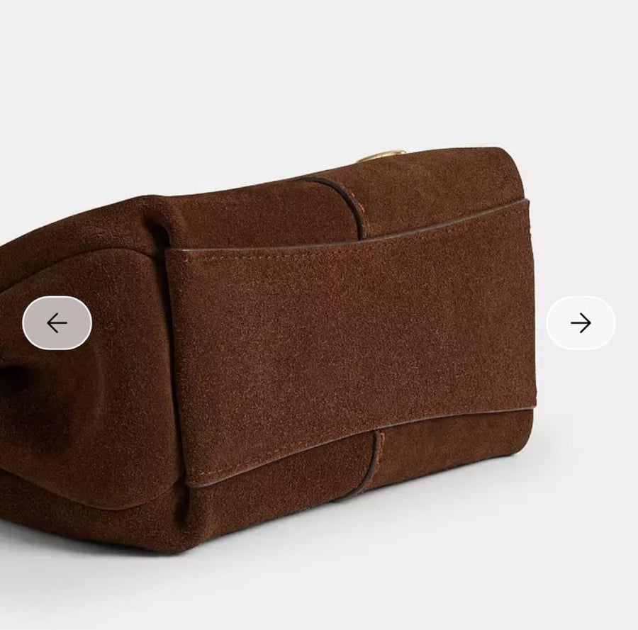 حقيبه كوتش المقاس الصغير مخمل Lana Shoulder Bag 19