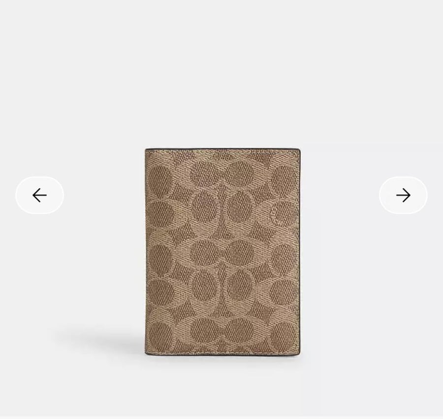 Coach Passport Card Case