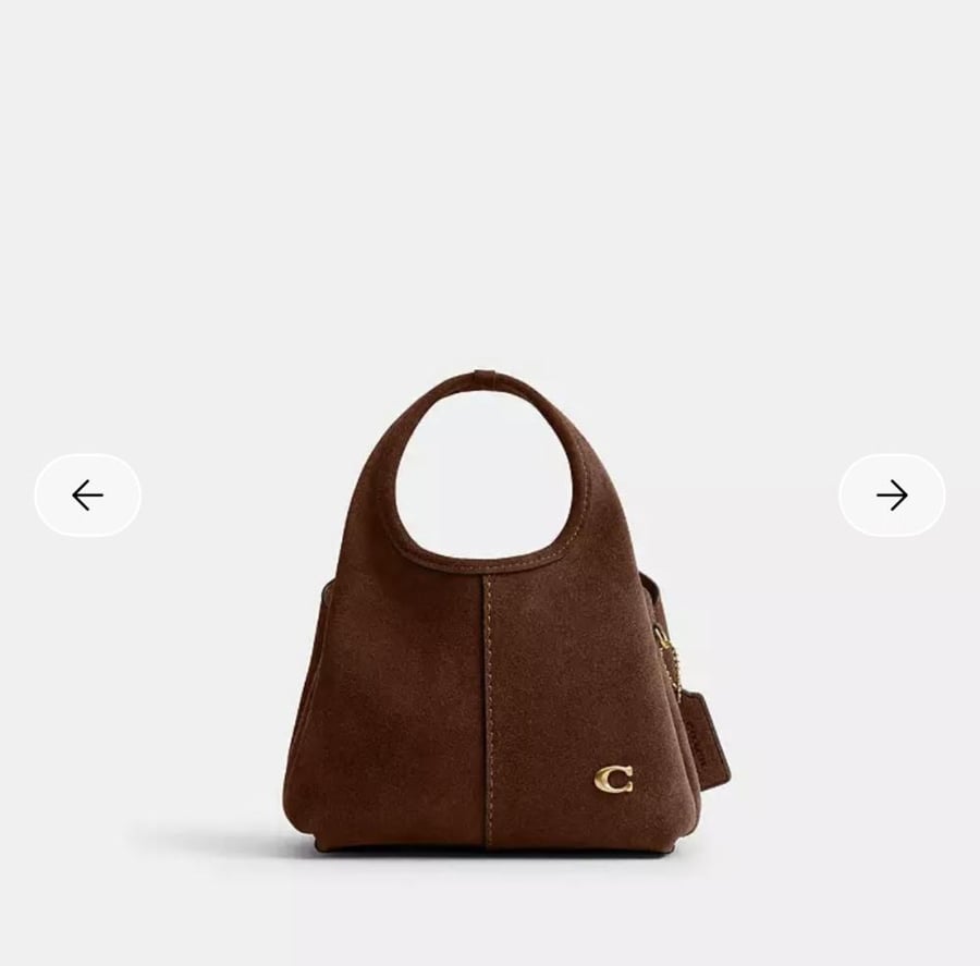 حقيبه كوتش المقاس الصغير مخمل Lana Shoulder Bag 19