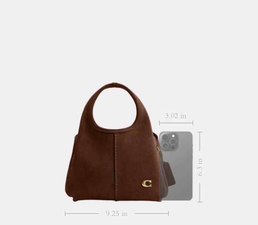 حقيبه كوتش المقاس الصغير مخمل Lana Shoulder Bag 19