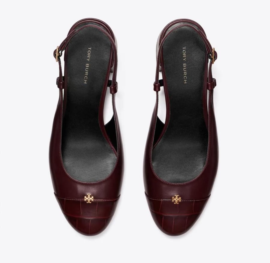 حذاء توري بورش CAP-TOE SLINGBACK PUMP