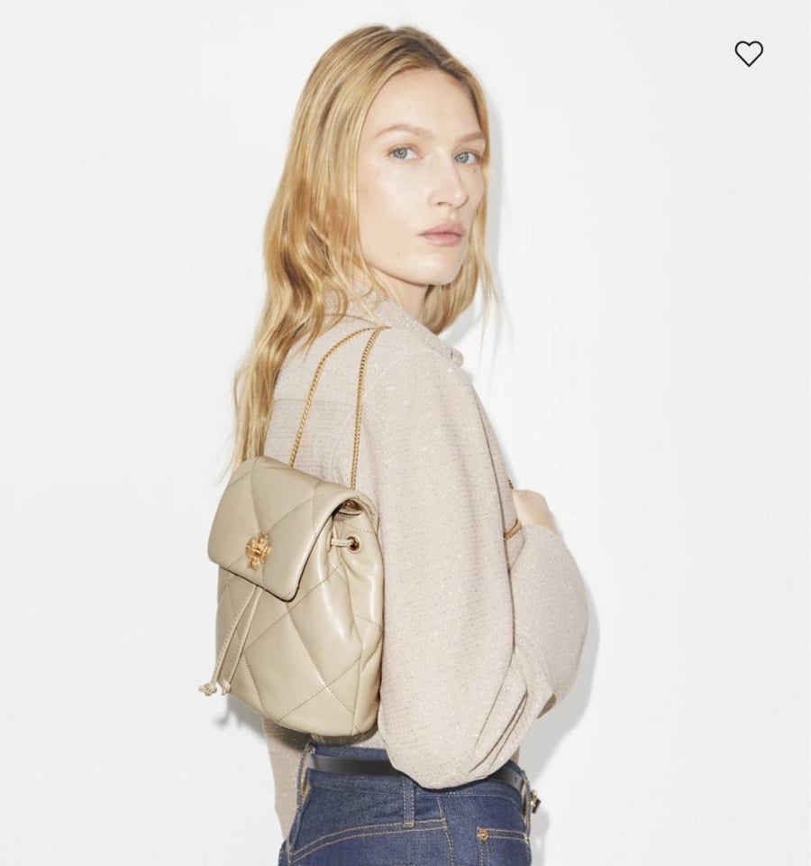 حقيبه توري بورش MINI KIRA DIAMOND QUILT BACKPACK