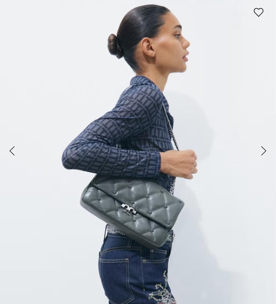 حقيبه توري بورش المقاس الكبير BUNNY KNOT SHOULDER BAG
