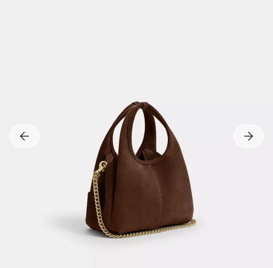حقيبه كوتش المقاس الصغير مخمل Lana Shoulder Bag 19