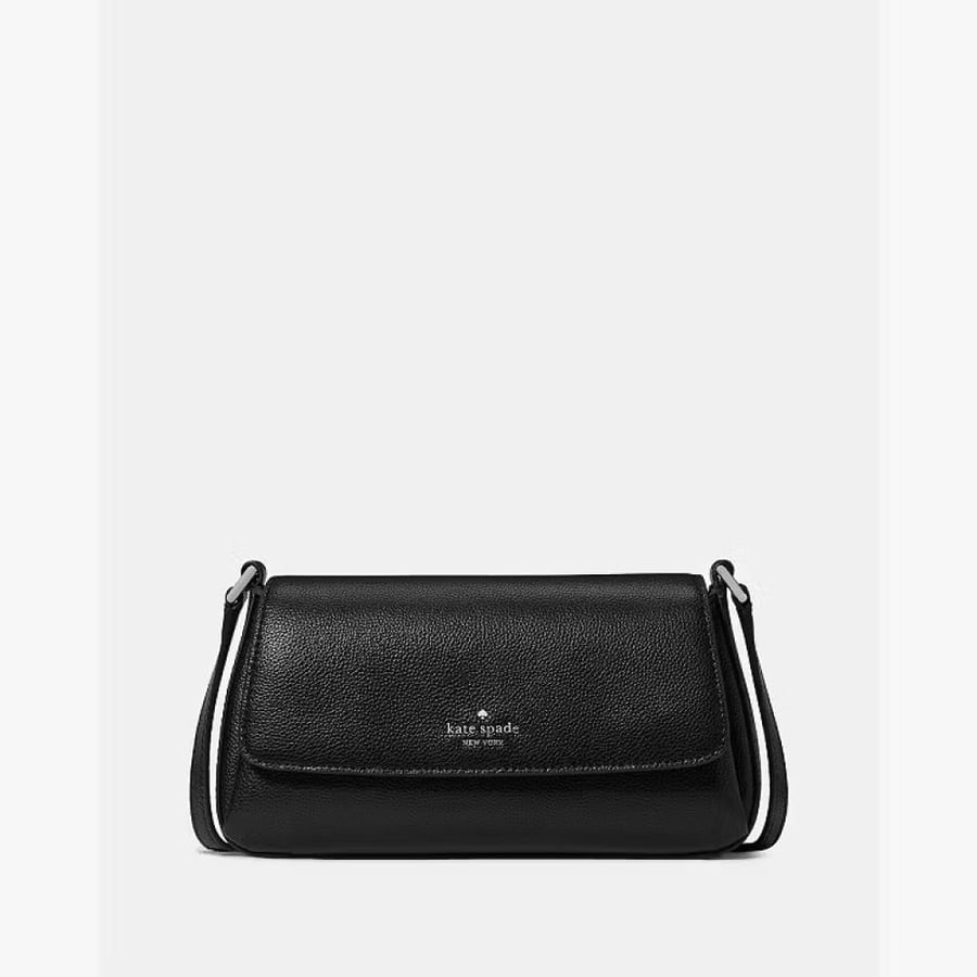 حقيبه كيت سبيد اسود وفضي Sutton Mini