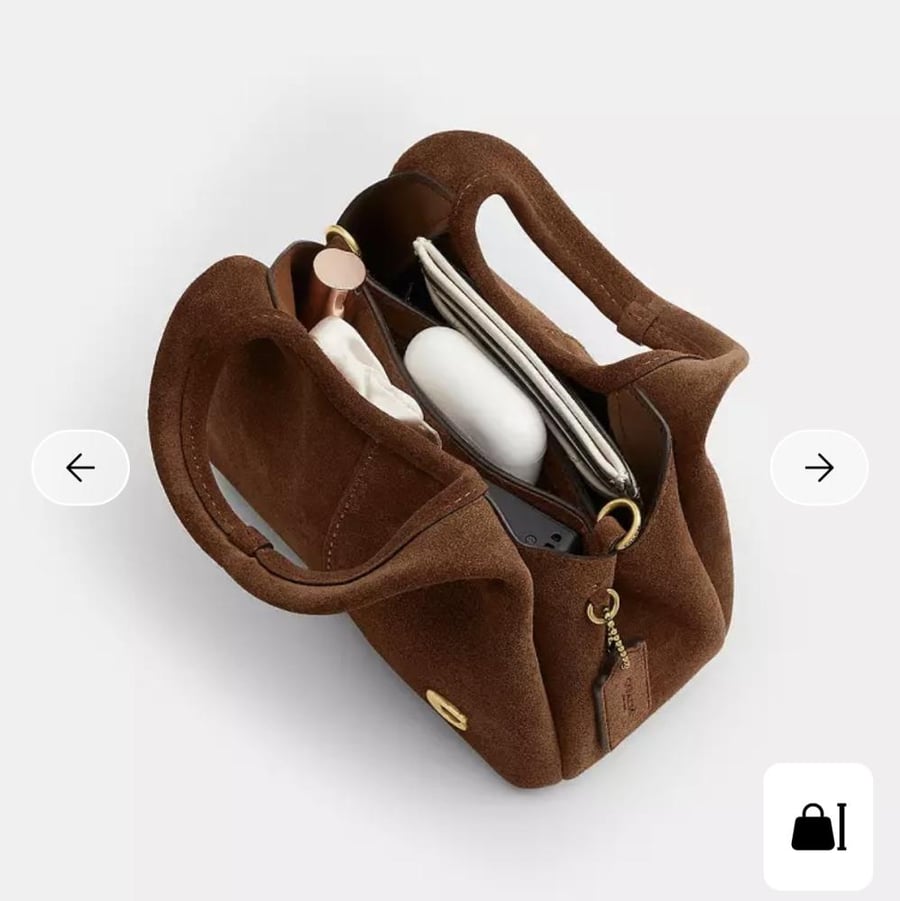 حقيبه كوتش المقاس الصغير مخمل Lana Shoulder Bag 19