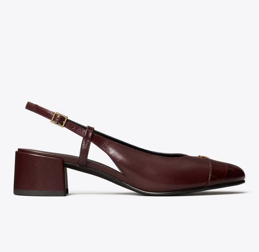 حذاء توري بورش CAP-TOE SLINGBACK PUMP