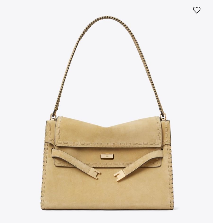حقيبه توري بورش LARGE LEE RADZIWILL SUEDE SHOULDER BAG
