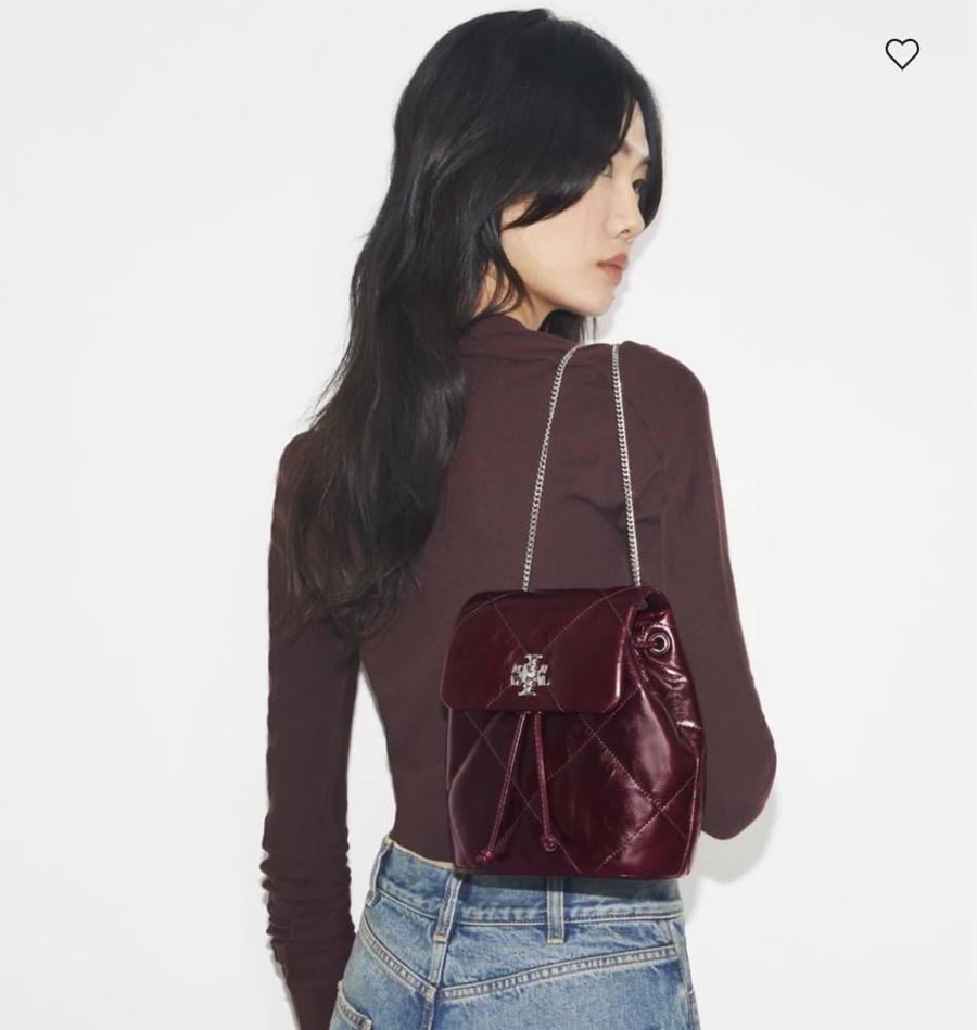 حقيبه توري بورش MINI KIRA DIAMOND QUILT BACKPACK