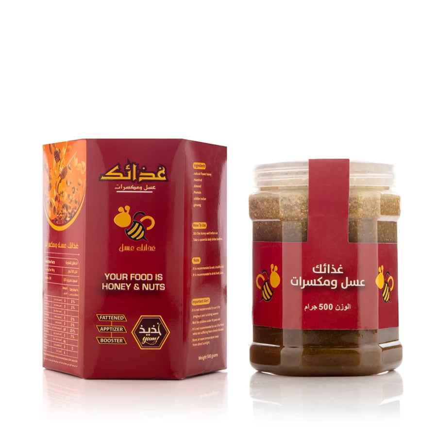 عسل غذائك عسل بالمكسرات للتسمين