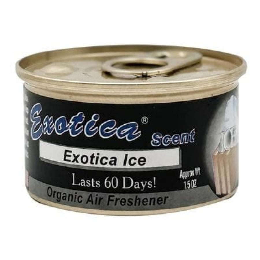 Exotica car air freshener box with organic scent of ice